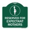 Signmission Reserved for Expectant Mothers W/ Graphic, Green & White Aluminum Sign, 18" L, 18" H, GW-1818-23202 A-DES-GW-1818-23202 - alternate 1